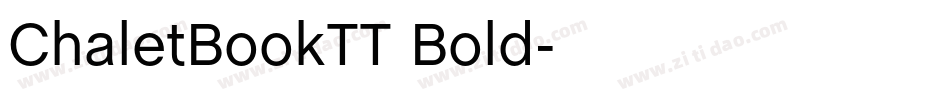 ChaletBookTT Bold字体转换